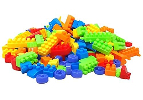 Humming Bird Building Blocks Toys for Kids Educational and Learning Puzzle Games for Kids Girls & Boys Preschool Children 80 Pcs Pouch, Multicolor