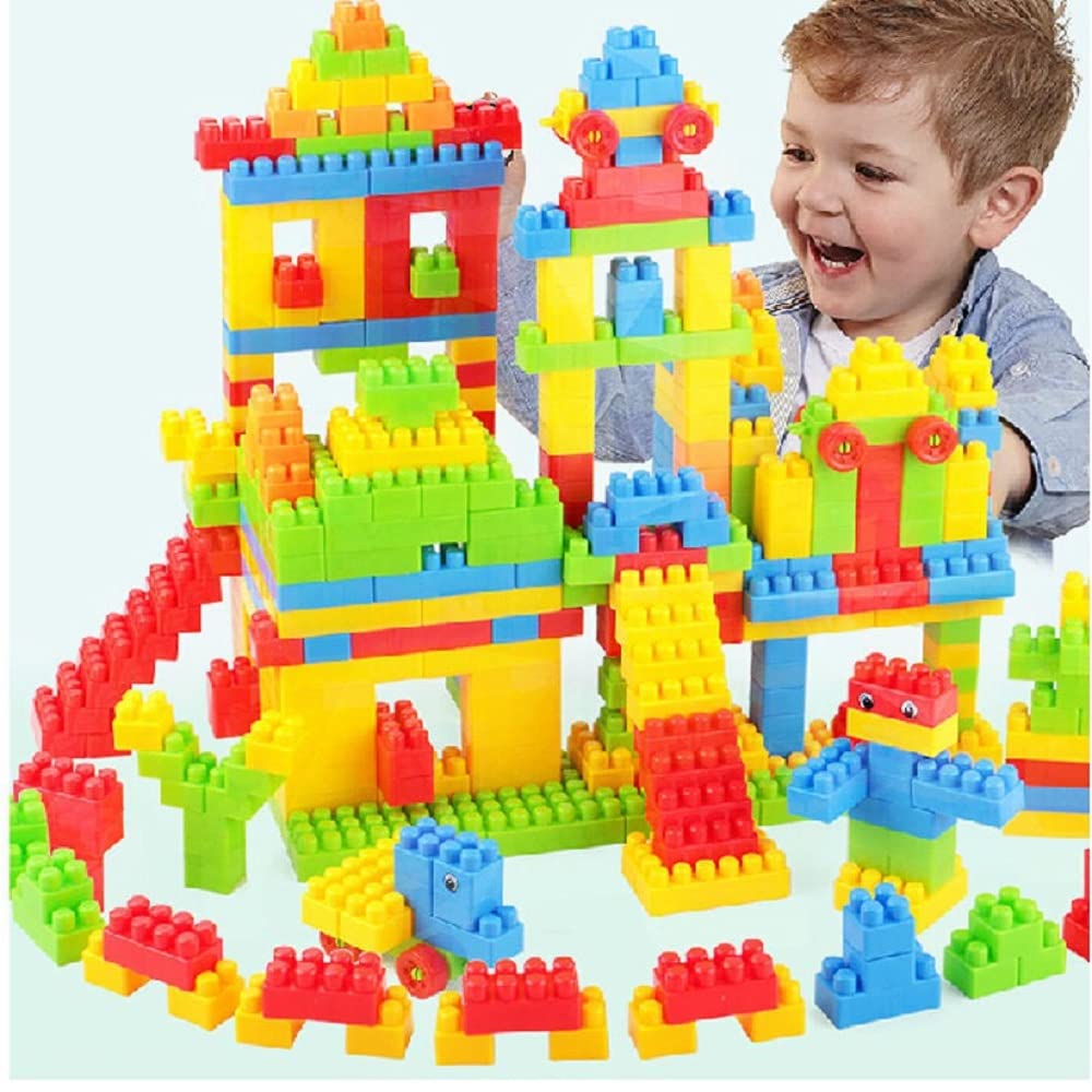 Humming Bird Building Blocks Toys for Kids Educational and Learning Puzzle Games for Kids Girls & Boys Preschool Children 80 Pcs Pouch, Multicolor