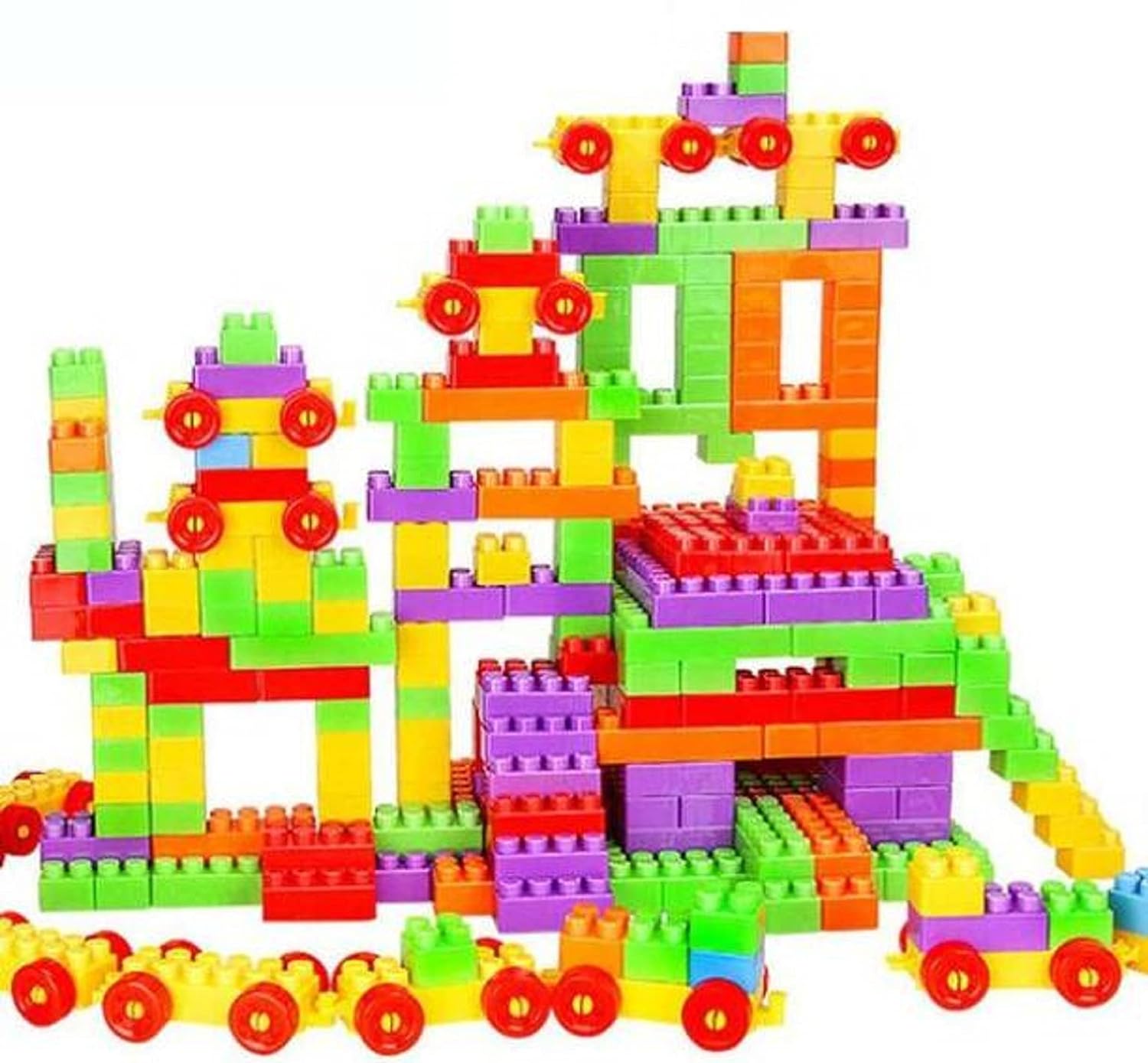 Humming Bird Building Blocks Toys for Kids Educational and Learning Puzzle Games for Kids Girls & Boys Preschool Children 80 Pcs Pouch, Multicolor