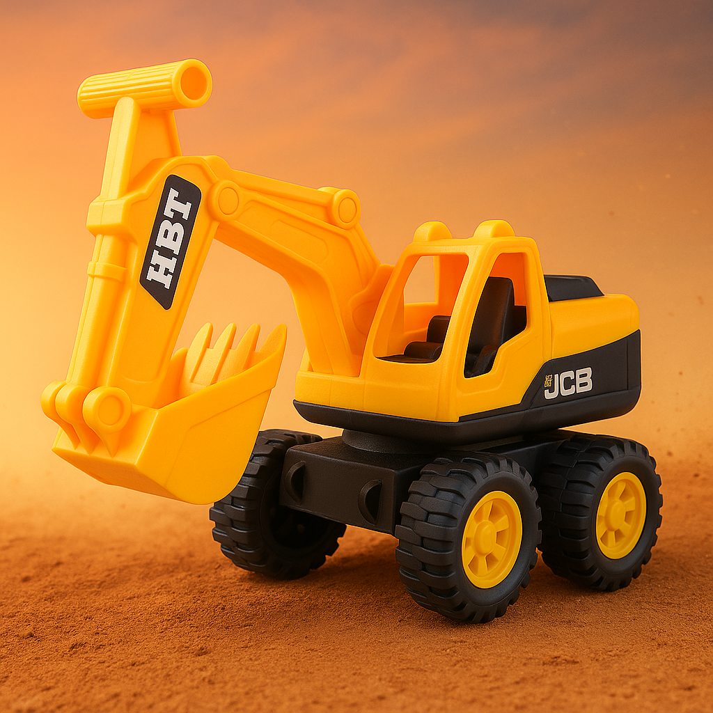 Heavy-Duty Manual Toy Excavator – Realistic Construction Vehicle for Kids