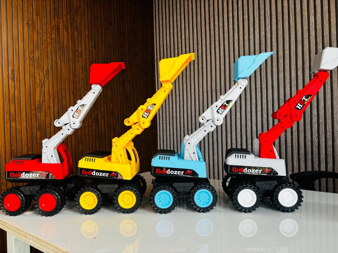 Heavy-Duty Manual Toy Excavator – Realistic Construction Vehicle for Kids